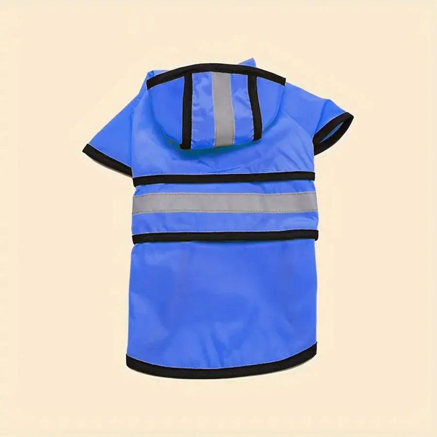 Keep Your Pet Dry And Comfortable - Adjustable Waterproof & Windproof Dog Raincoat!