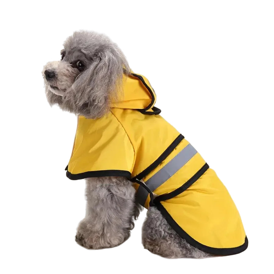 Keep Your Pet Dry And Comfortable - Adjustable Waterproof & Windproof Dog Raincoat!
